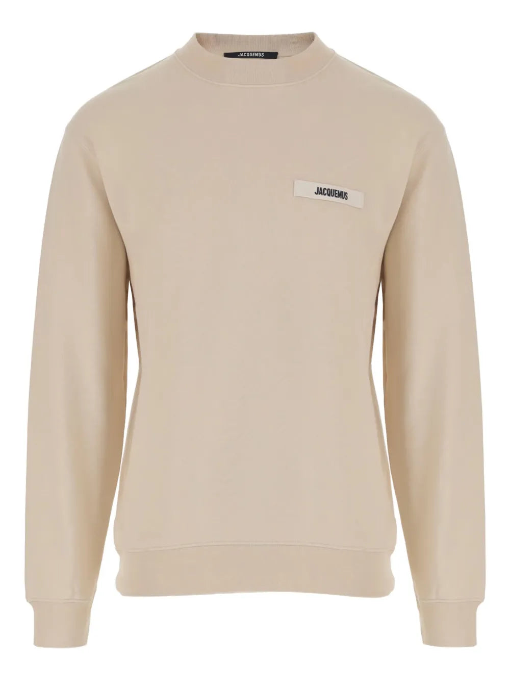 Jacquemus Men The Gros Grain Crewneck Sweatshirt With Logo Plaque JACQUEMUS