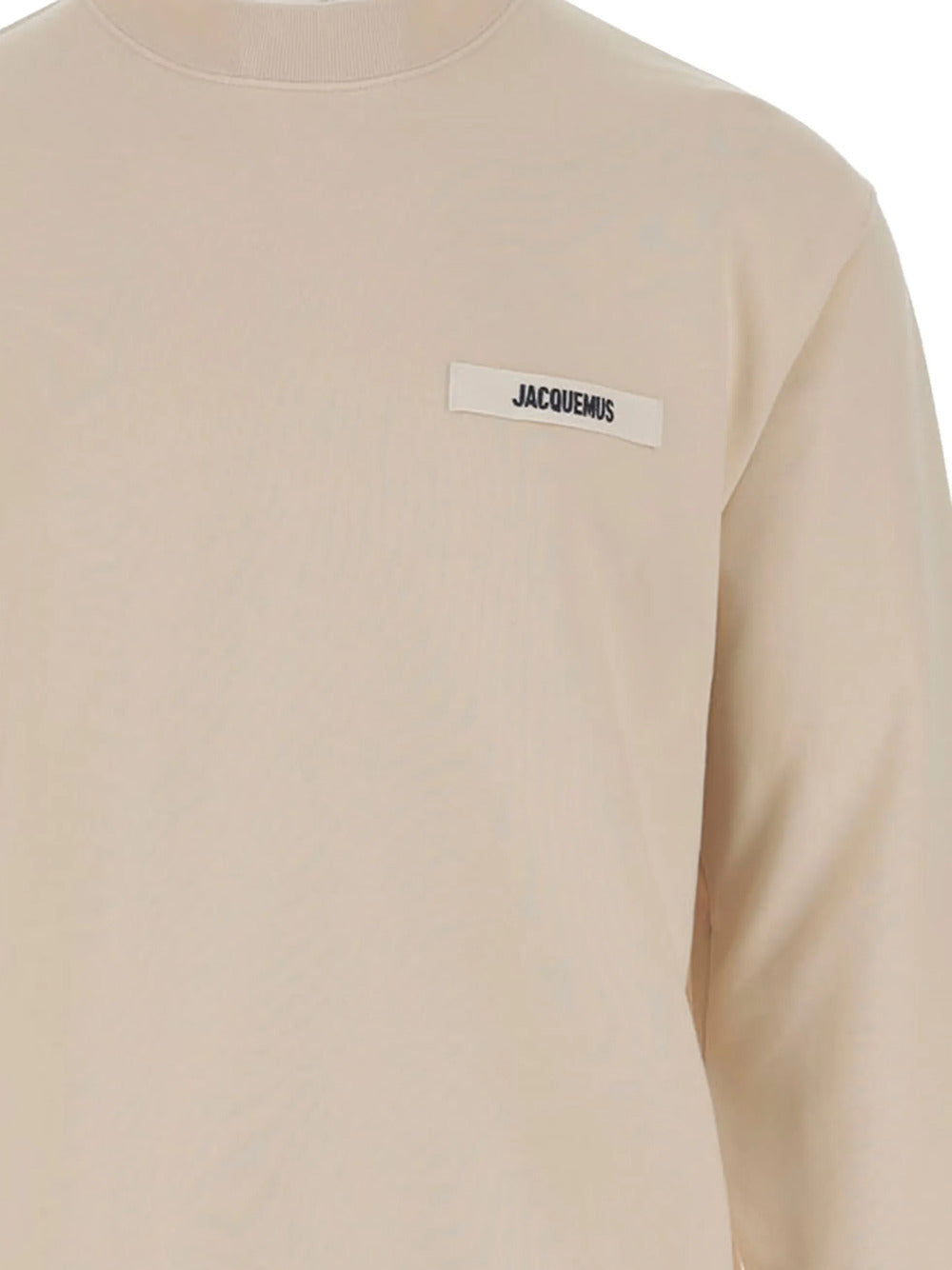 Jacquemus Men The Gros Grain Crewneck Sweatshirt With Logo Plaque JACQUEMUS