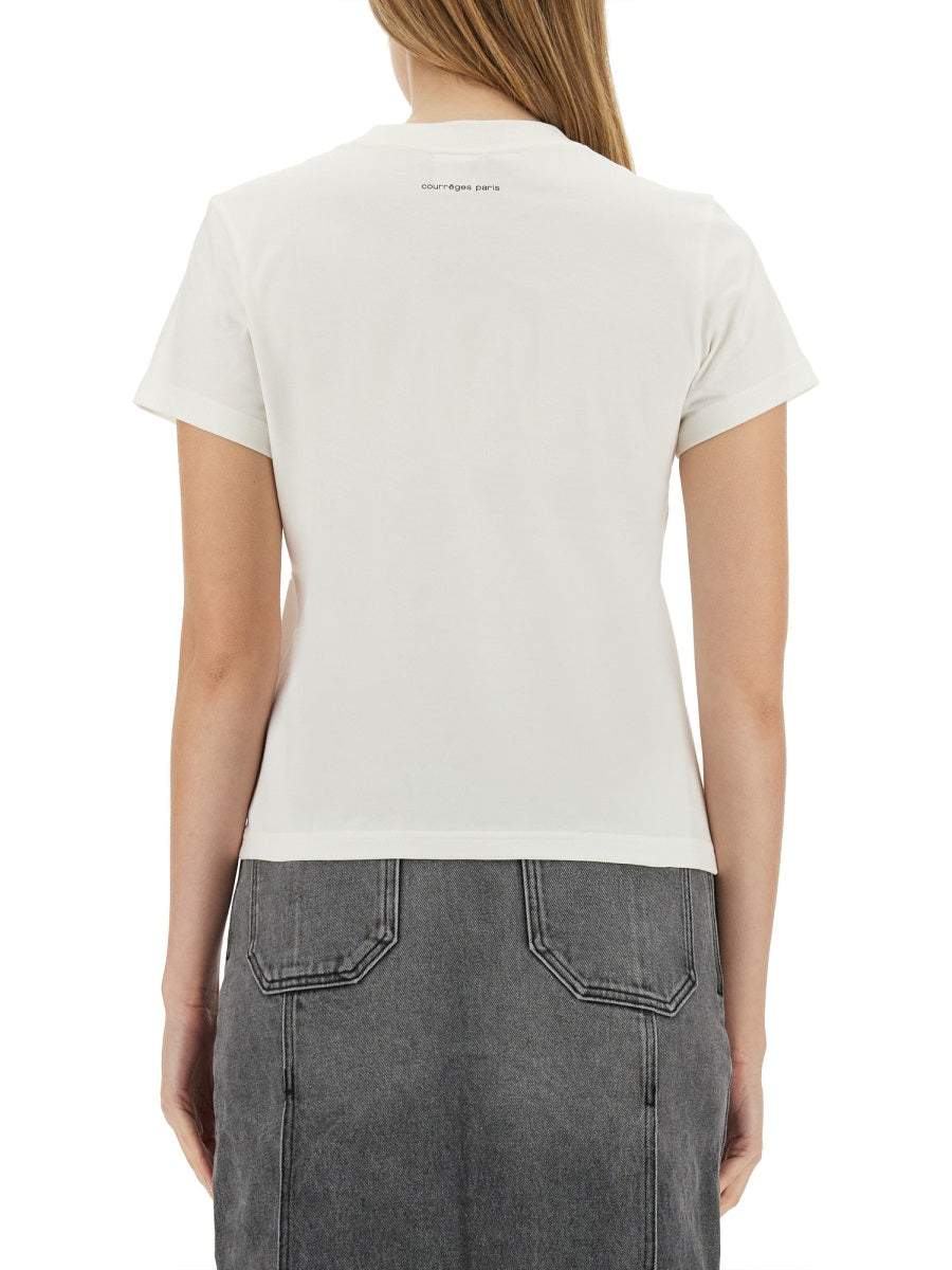 Courreges Women T-Shirt With Logo COURREGES