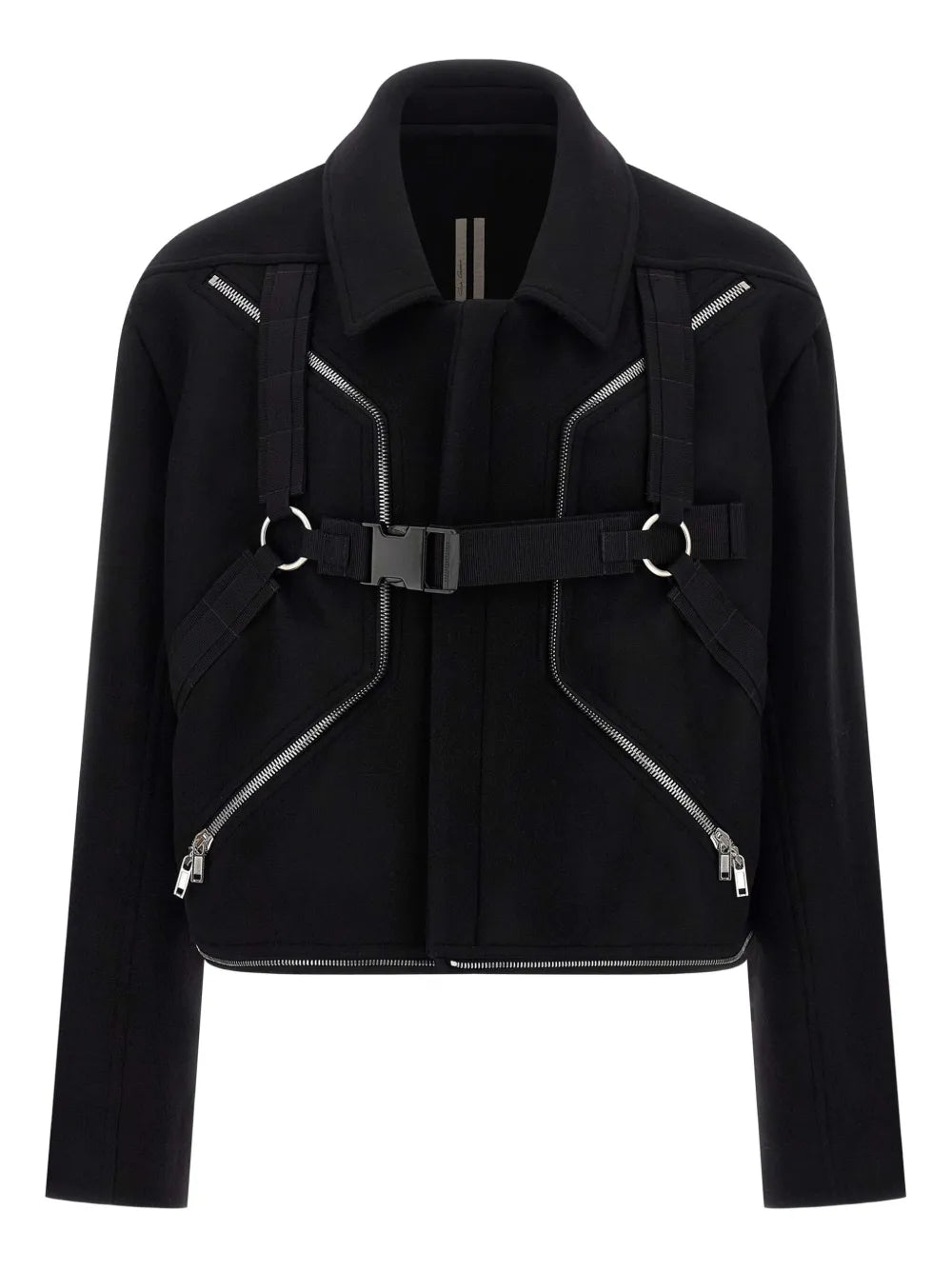 Rick Owens Men Blixa Jumbo Mac Zip-Up Coat RICK OWENS
