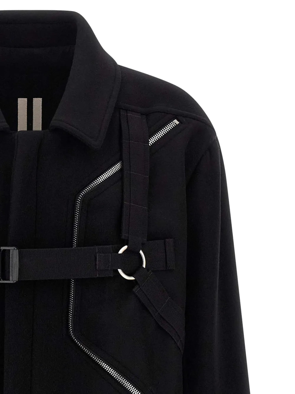 Rick Owens Men Blixa Jumbo Mac Zip-Up Coat RICK OWENS