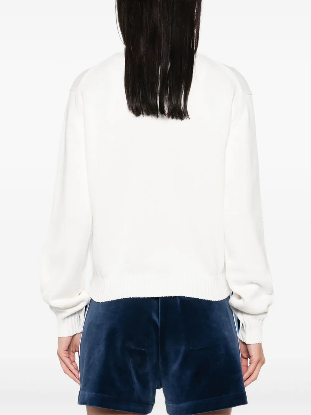 Casablanca Women Crewneck Sweater With Mushroom Embroidery CASABLANCA