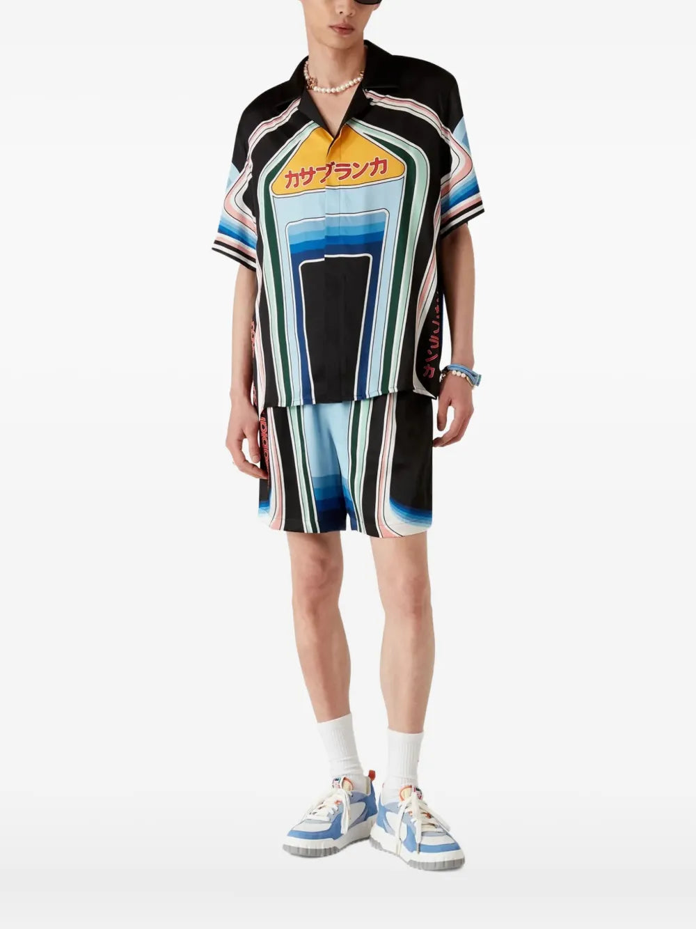 Casablanca Men Graphic Mountain Print Shirt CASABLANCA