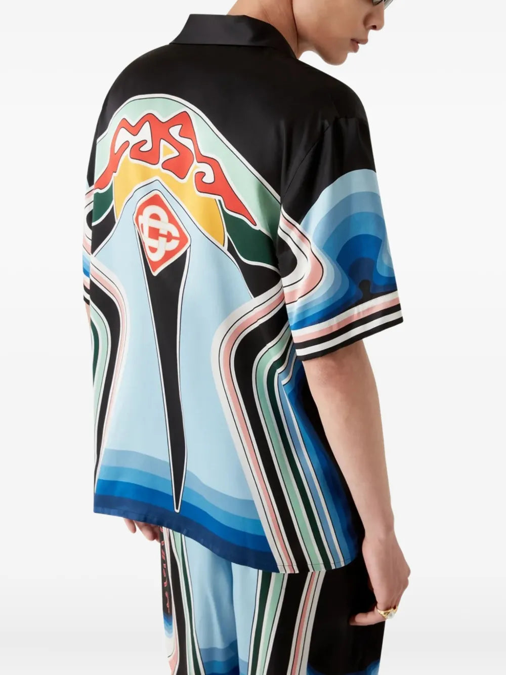 Casablanca Men Graphic Mountain Print Shirt CASABLANCA