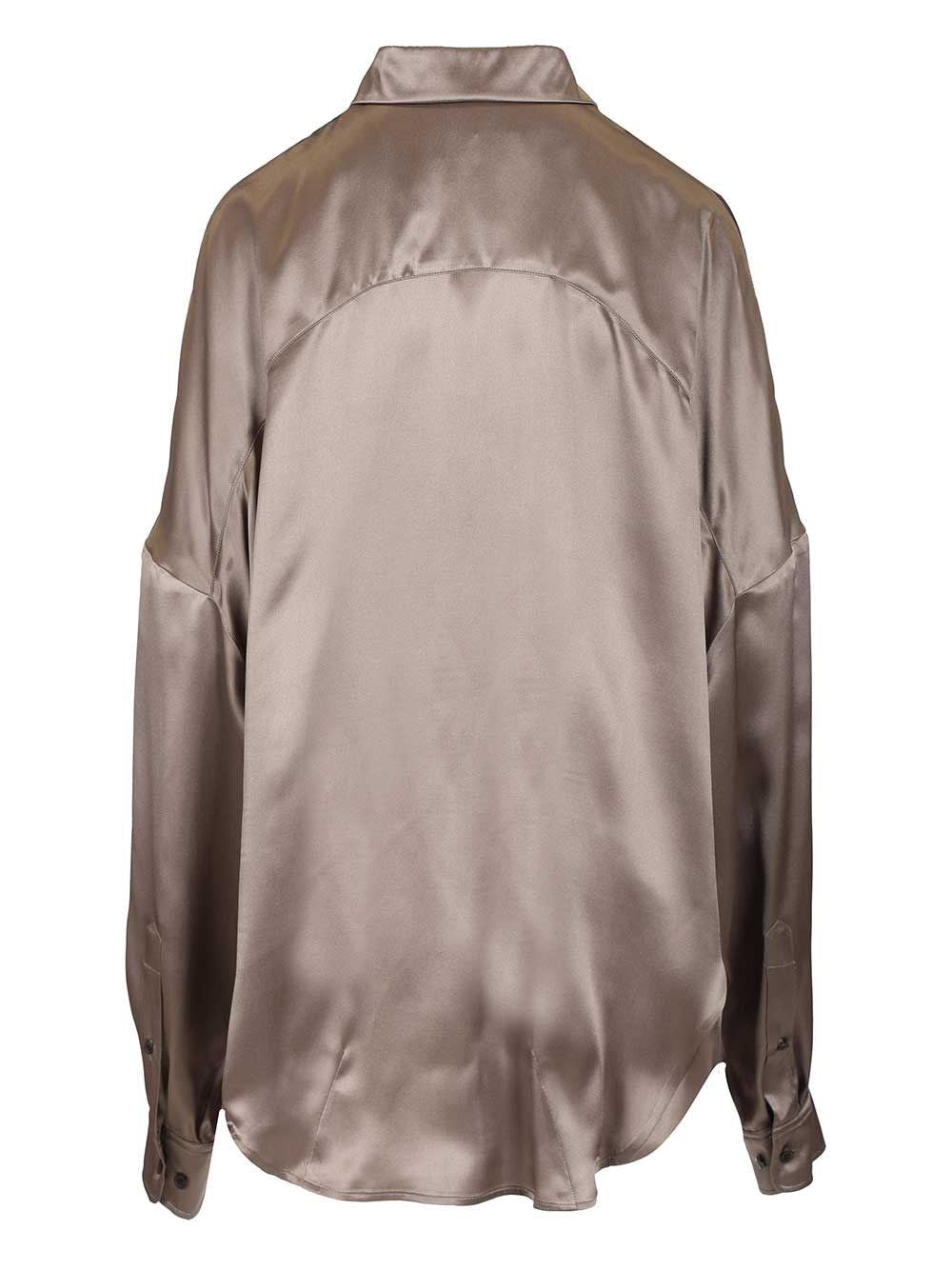Dries Van Noten Women Casia Shirt Stertch Satin Silk DRIES VAN NOTEN