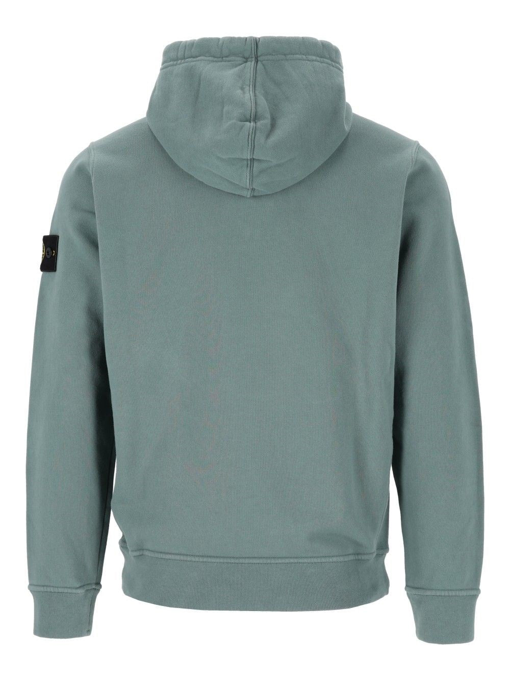 Stone Island Men Brushed Organic Cotton Hoodie STONE ISLAND