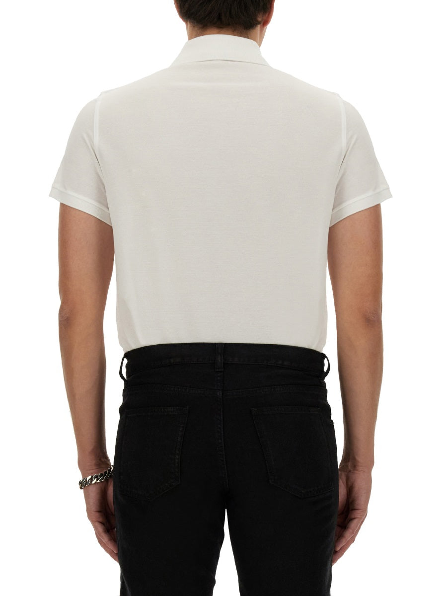 Saint Laurent Men Monogram Polo SAINT LAURENT