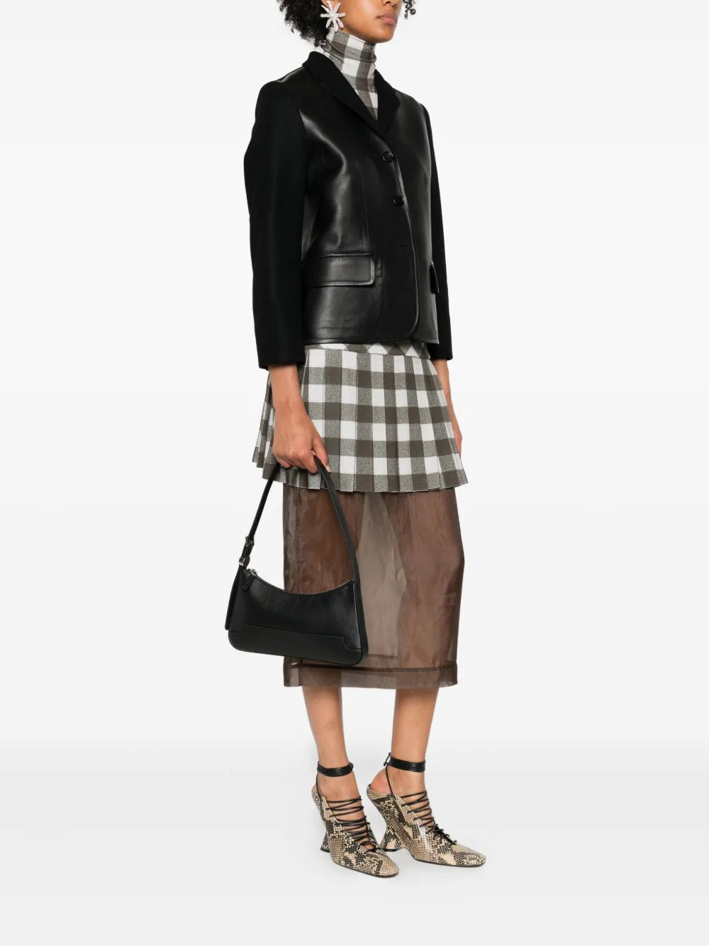 Marni Women Leather Shoulder Bag With Zip MARNI