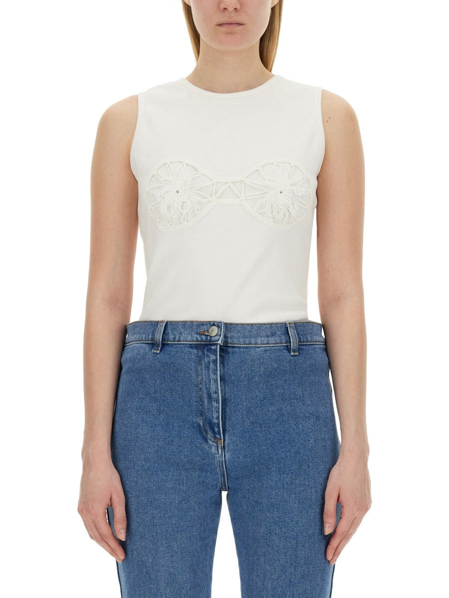 Magda Butrym Women T-Shirt Crochet Bra MAGDA BUTRYM
