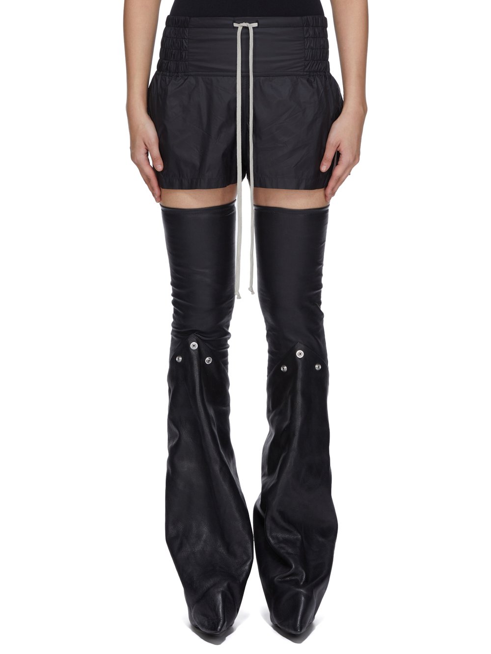 Rick Owens Women Women`S Black Shorts By Rick Owens RICK OWENS