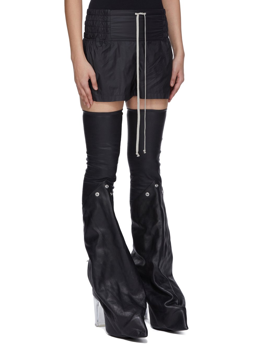 Rick Owens Women Women`S Black Shorts By Rick Owens RICK OWENS