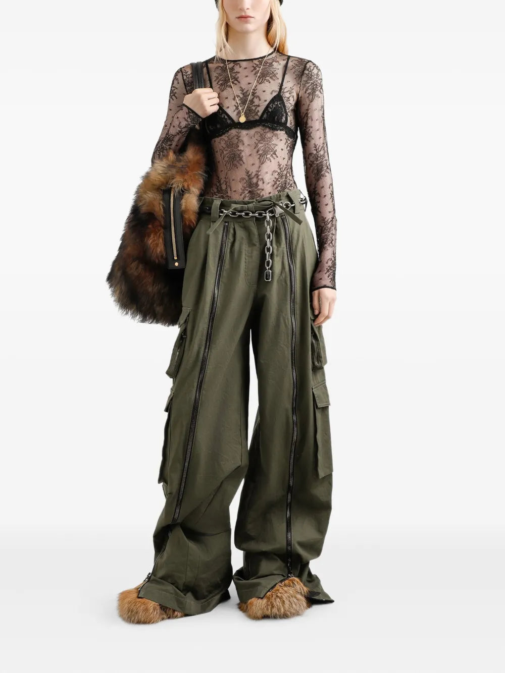 Dolce & Gabbana Women Chantilly Lace Bodysuit DOLCE & GABBANA