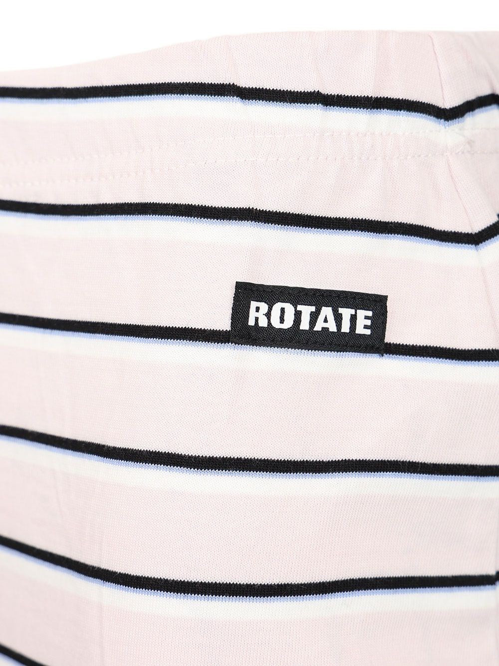 Rotate Women Striped Jersey Midi Skirt ROTATE