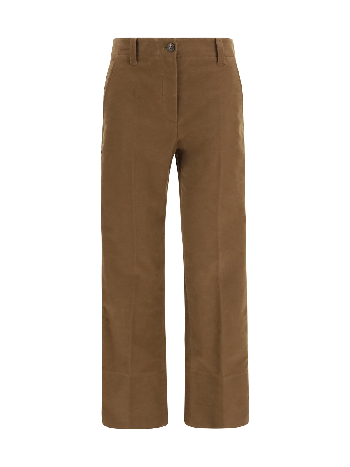 Brunello Cucinelli Women Stretch Cotton Cigarette Pants BRUNELLO CUCINELLI