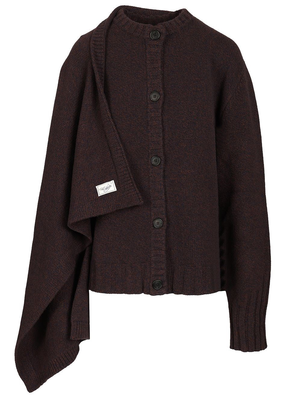The Attico Women Cardigan With Draped Details THE ATTICO