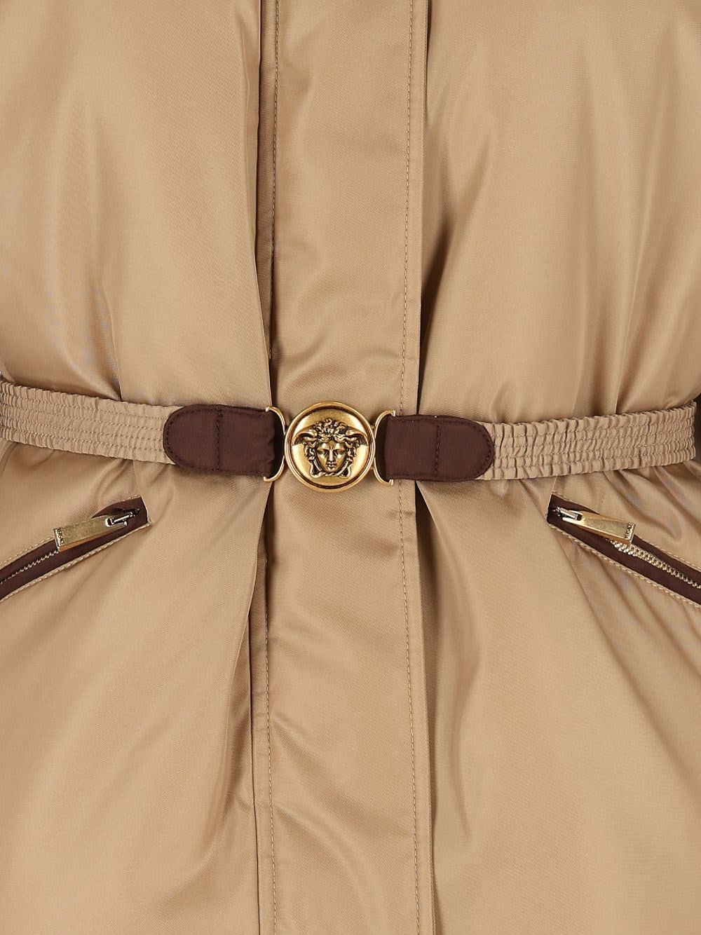 Versace Women Padded Jacket With Belt VERSACE