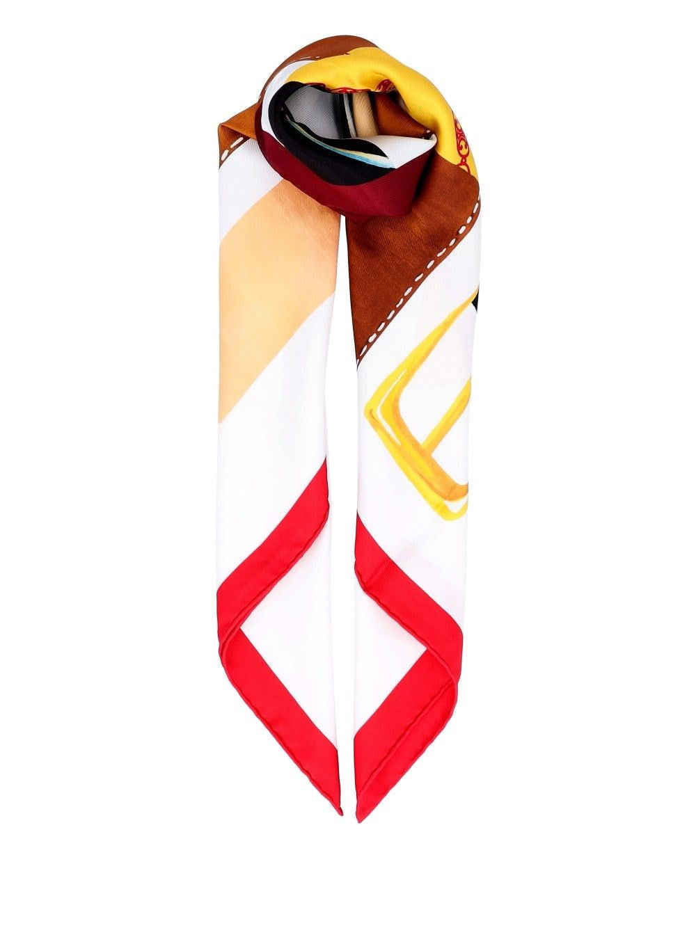 Celine Women Scarf With Printed Motifs CELINE