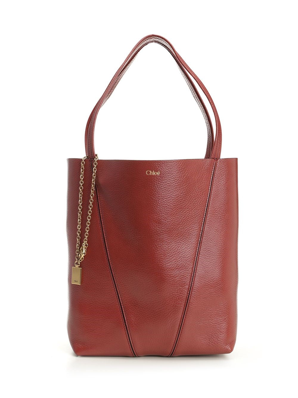Chloe' Women Chloé Spin Large Hammered Leather Tote Bag CHLOE