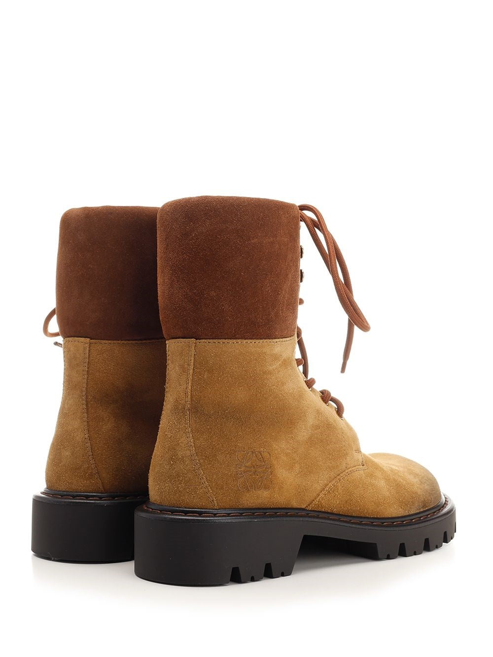 Loewe Women Suede 'Sierra' Combat Boots