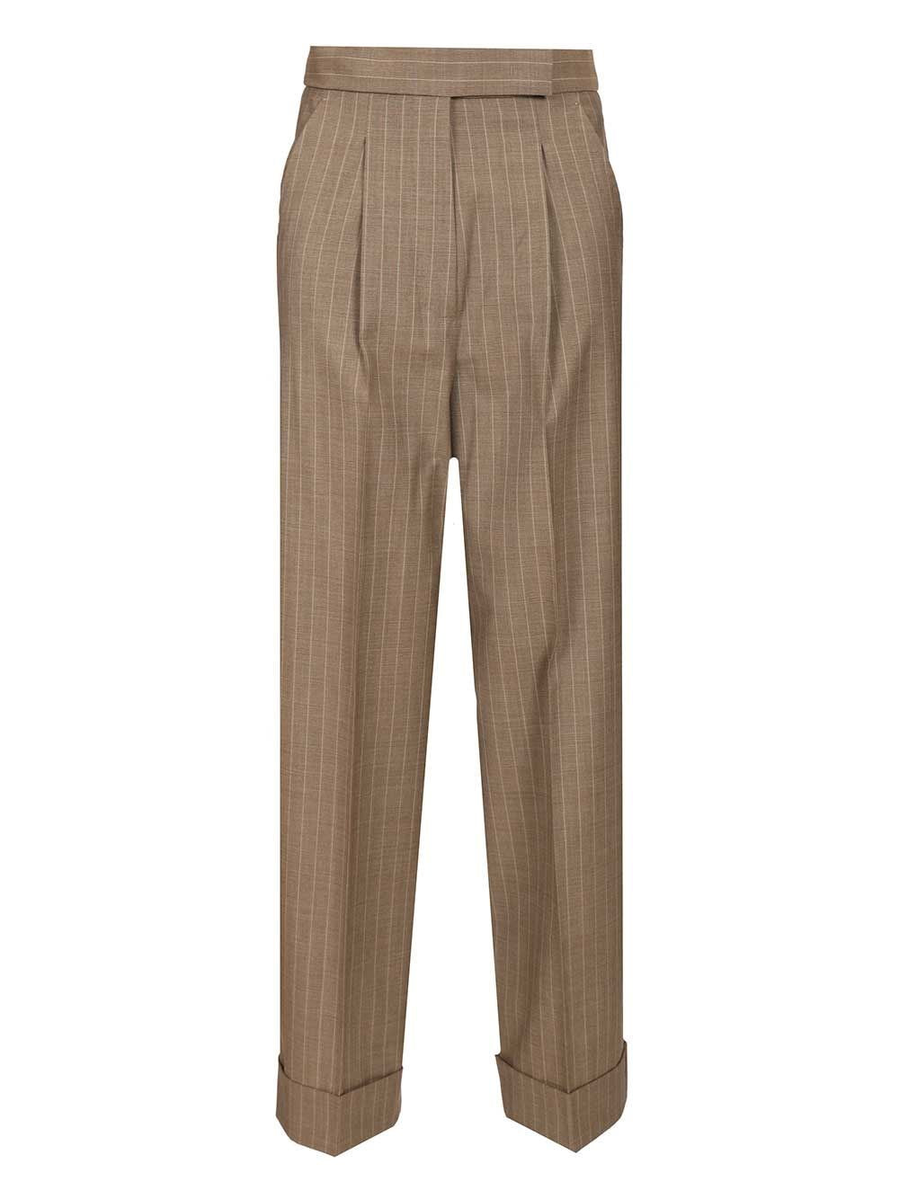 Max Mara Women Pinstriped Trousers MAX MARA