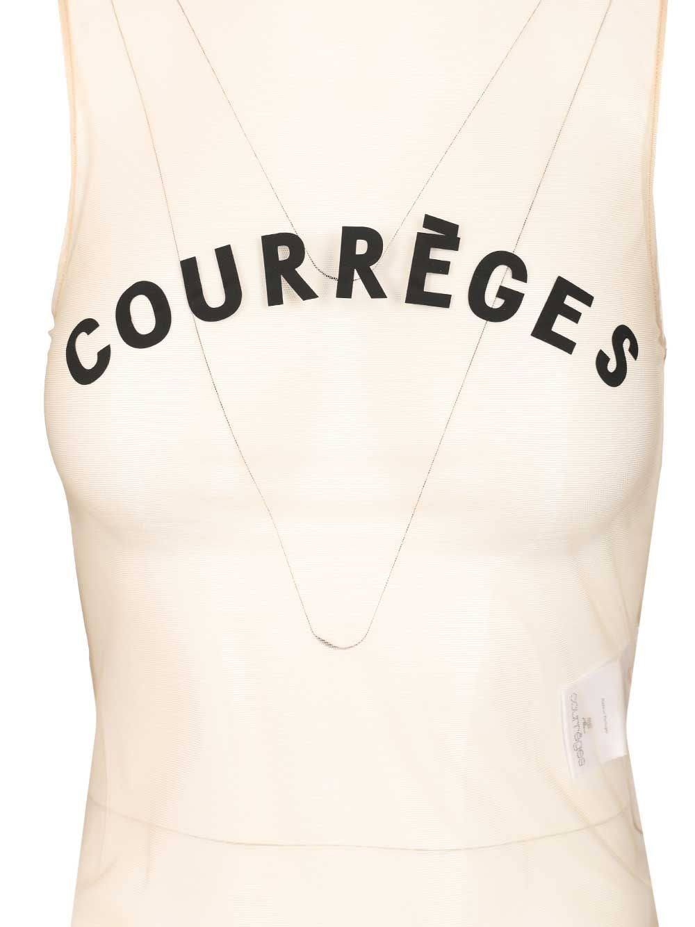 Courreges Women "Illusion" Tulle Top COURREGES