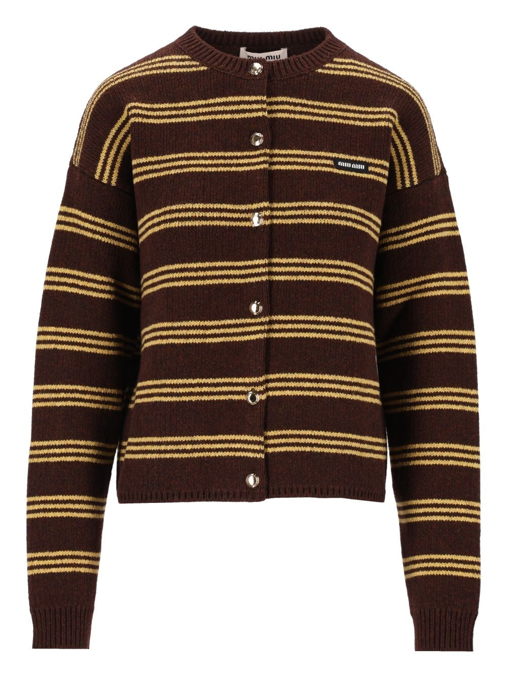 Miu Miu Women Striped Cardigan MIU MIU