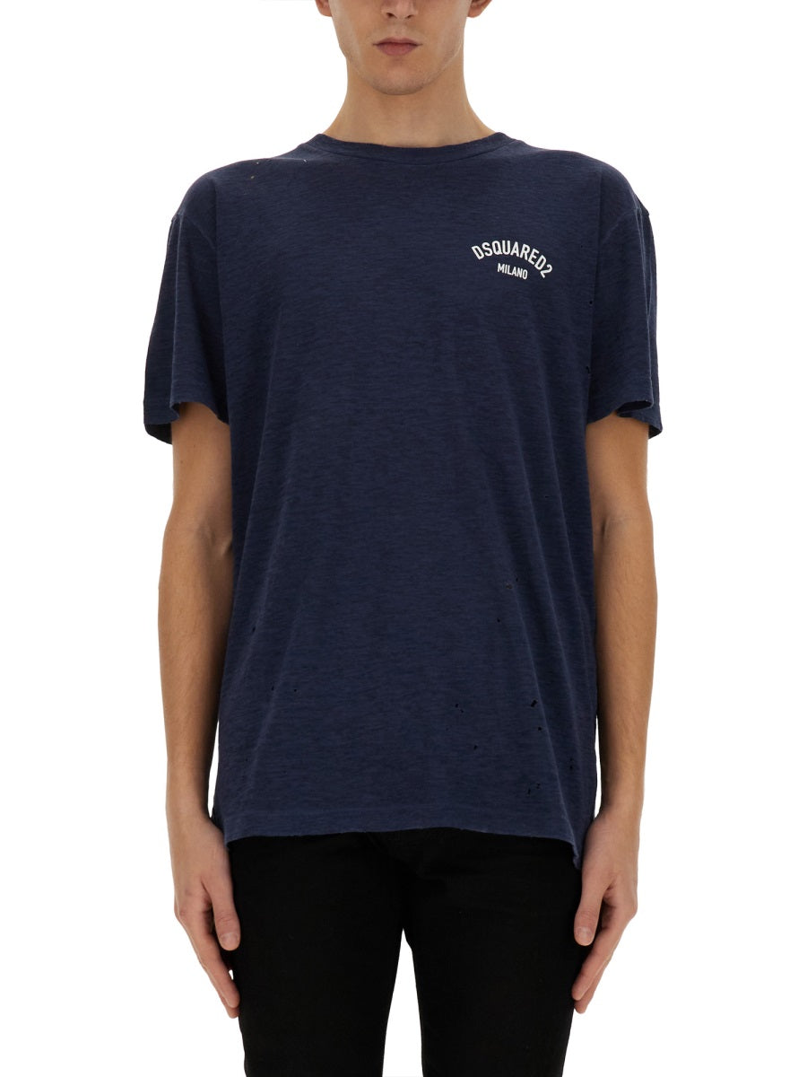 Dsquared Men T-Shirt With Logo DSQUARED2
