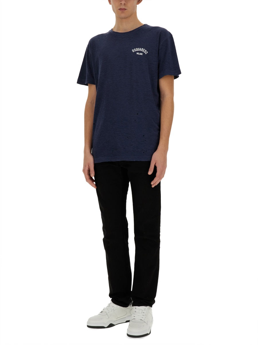 Dsquared Men T-Shirt With Logo DSQUARED2