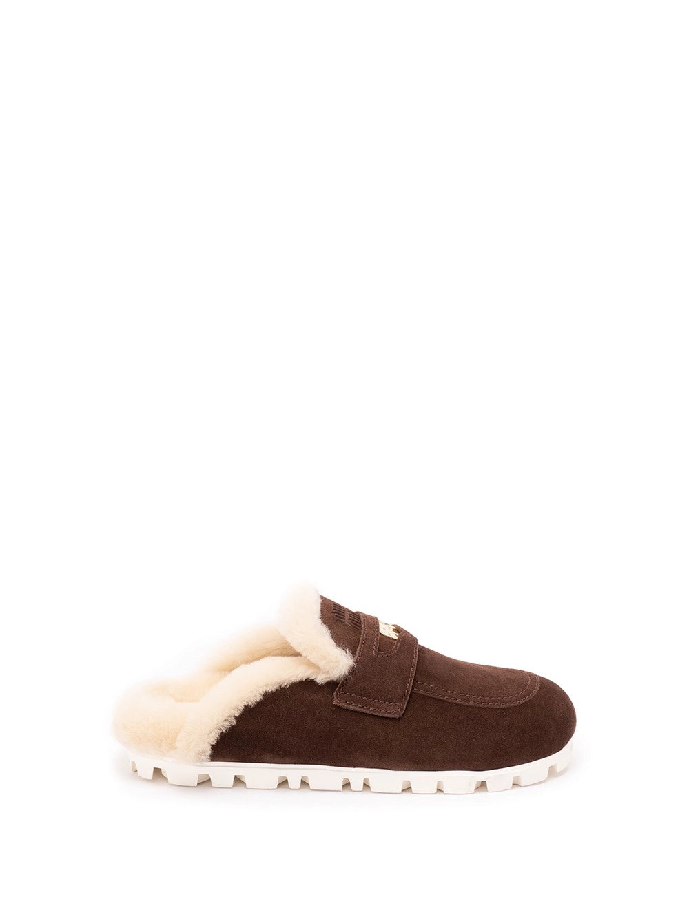 Miu Miu Women Suede And Shearling Mules MIU MIU