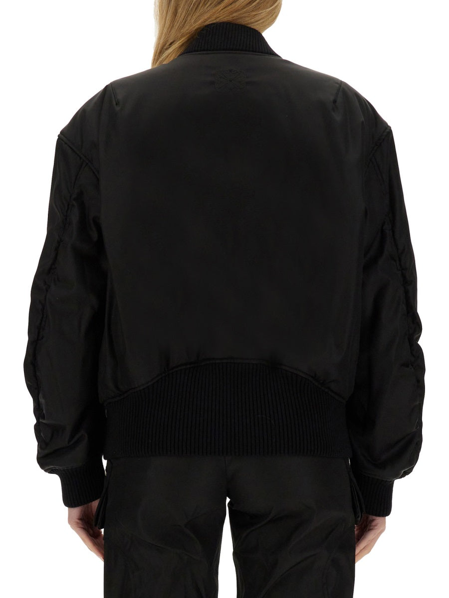 Off-White Women Nylon Bomber Jacket OFF-WHITE