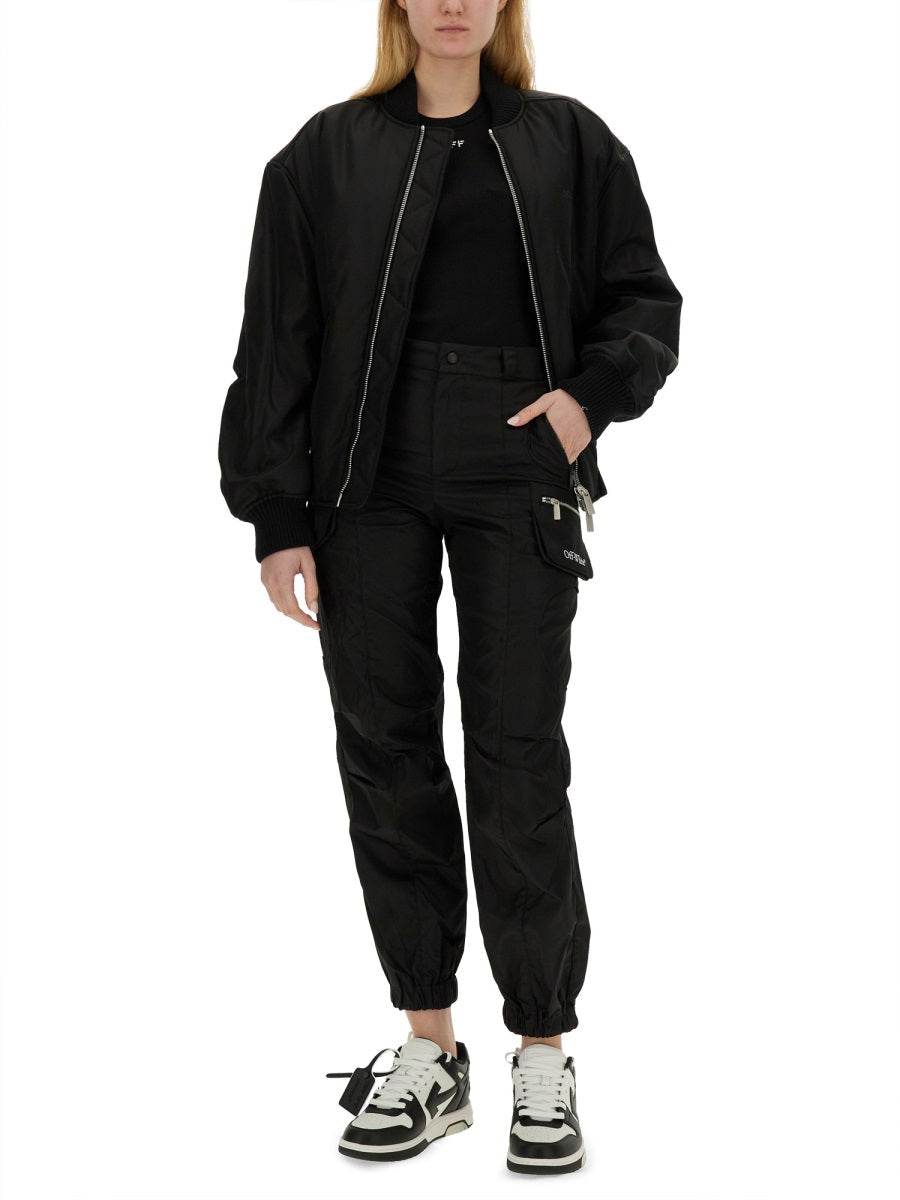 Off-White Women Nylon Bomber Jacket OFF-WHITE