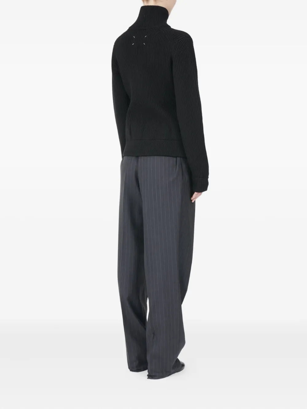 Maison Margiela Women Ribbed Cardigan With Zip MAISON MARGIELA