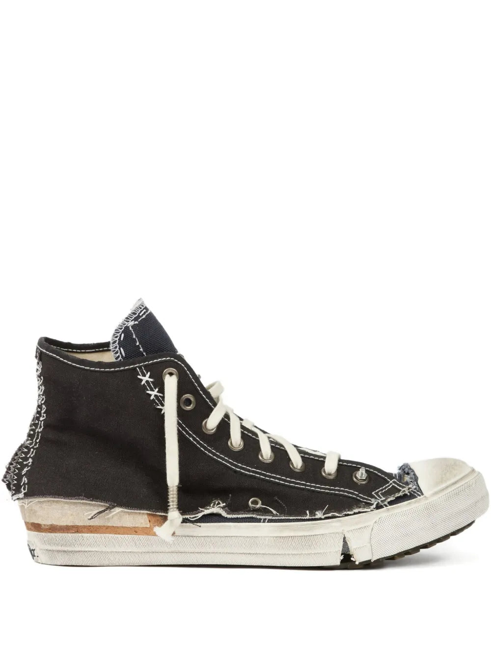 Maison Margiela Men High-Top Sneakers With A Distressed Effect MAISON MARGIELA