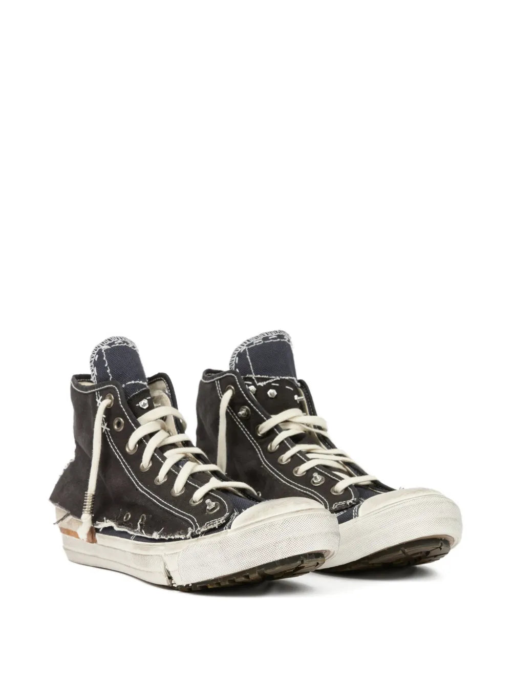 Maison Margiela Men High-Top Sneakers With A Distressed Effect MAISON MARGIELA