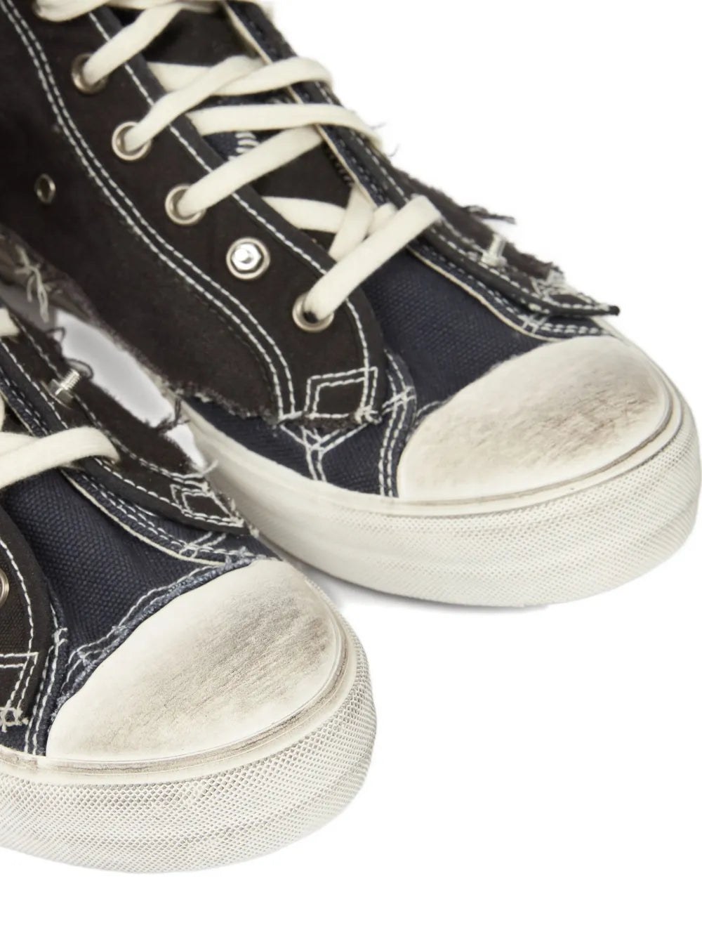 Maison Margiela Men High-Top Sneakers With A Distressed Effect MAISON MARGIELA