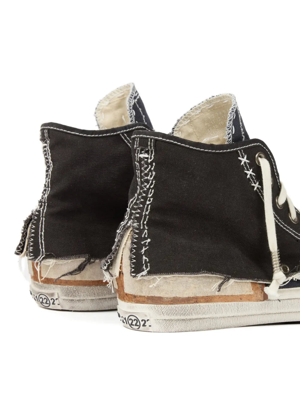 Maison Margiela Men High-Top Sneakers With A Distressed Effect MAISON MARGIELA