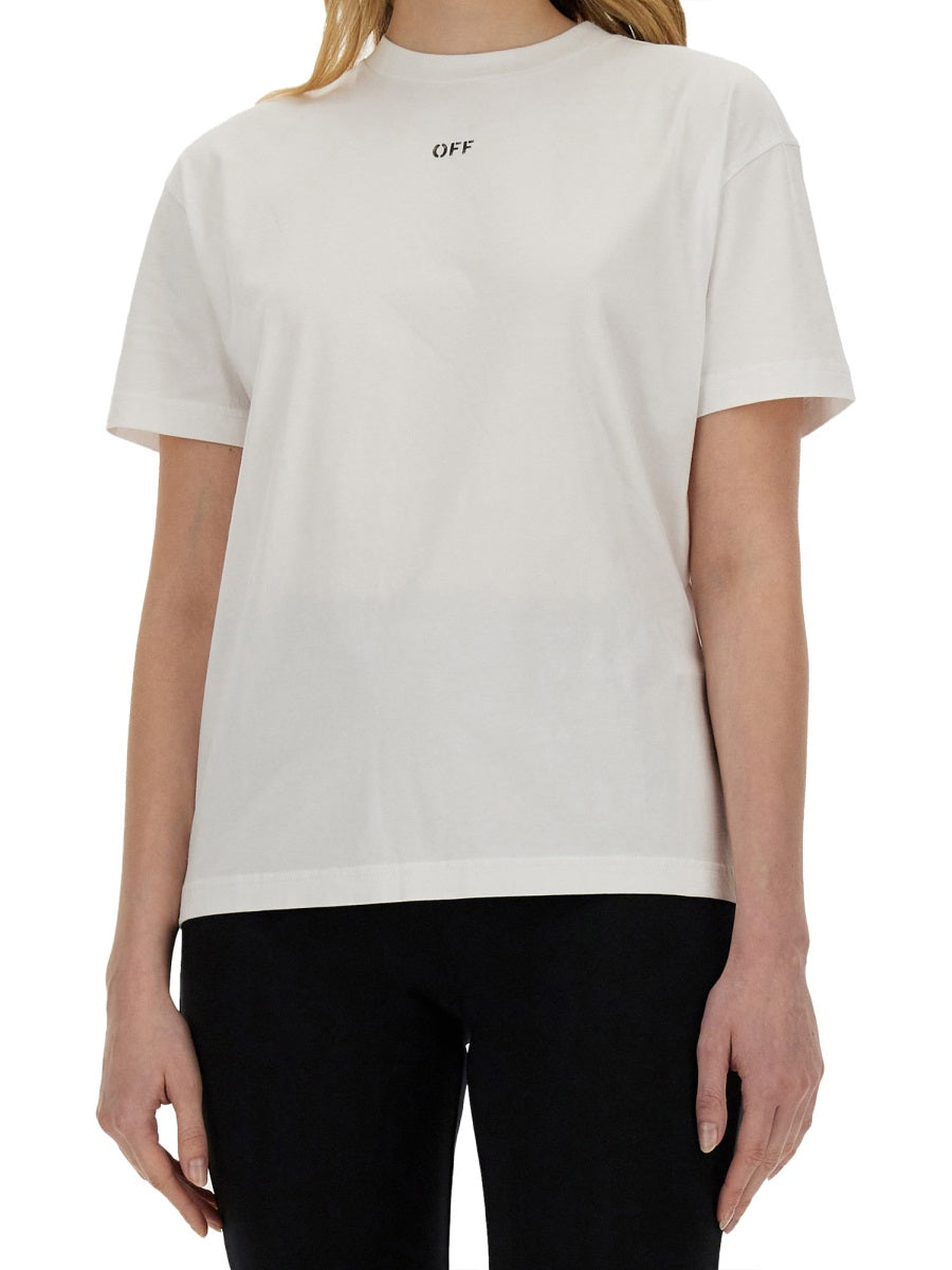 Off-White Women T-Shirt With Logo OFF-WHITE