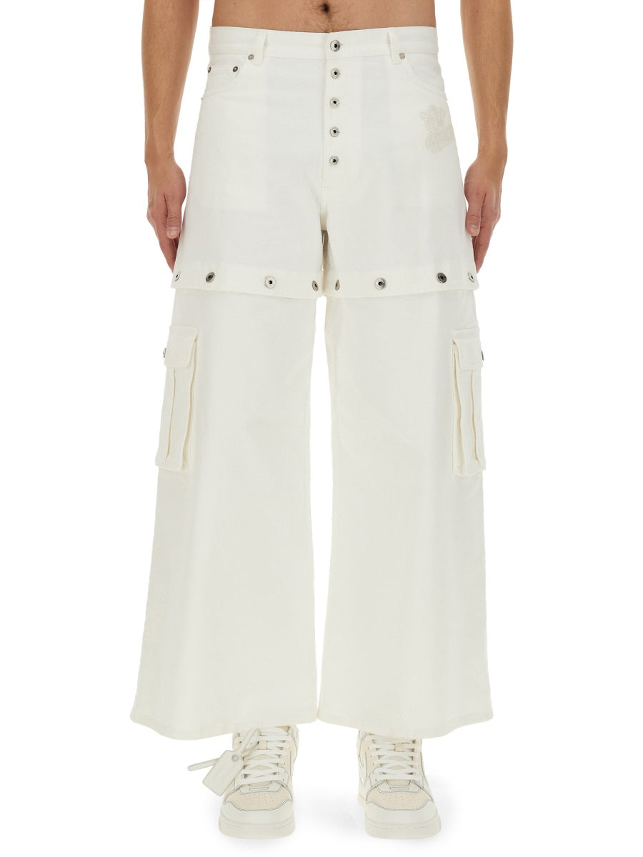 Off-White Men 90'S Super Baggy Jeans OFF-WHITE