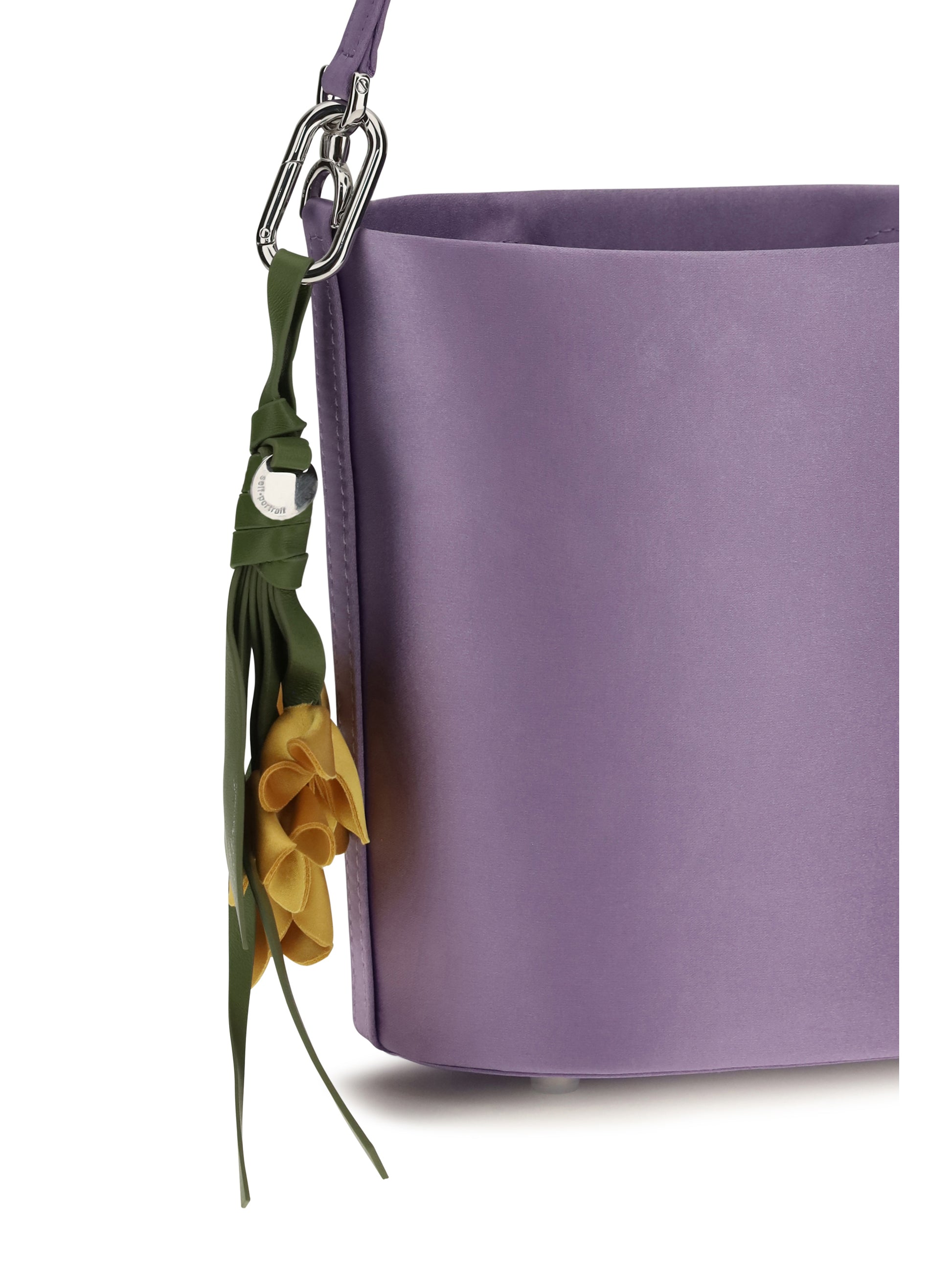 Self-Portrait Women Satin Bucket Bag SELF-PORTRAIT