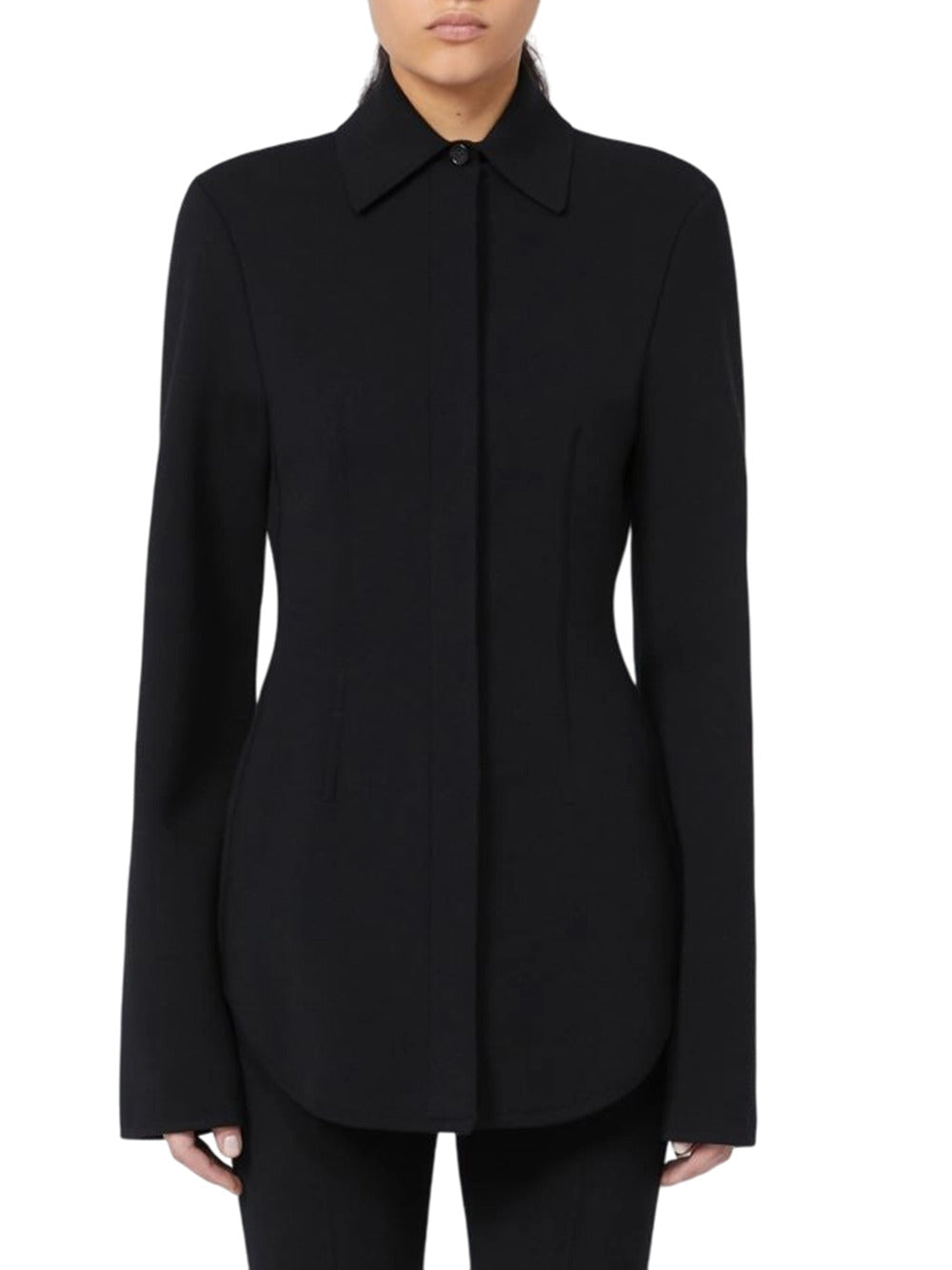 Sportmax Women Viscose Knit Shirt - Runway - Black SPORTMAX