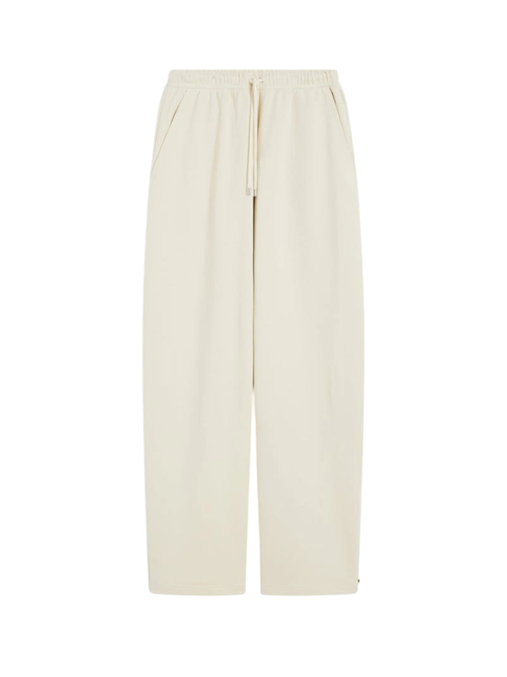 Sportmax Women Soft, Lightweight Fleece Pants - Ivory SPORTMAX