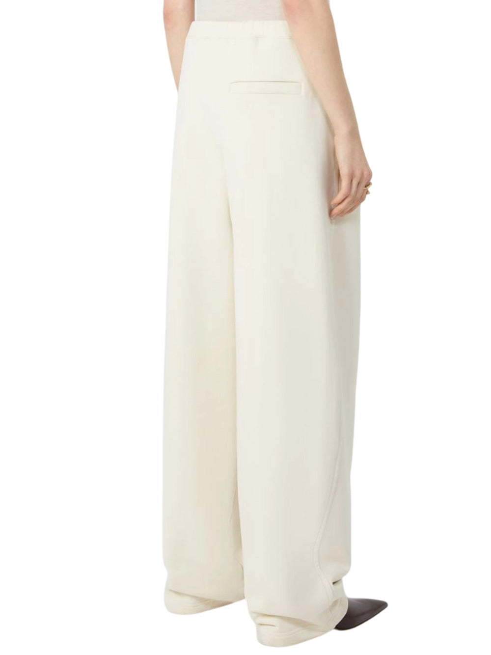 Sportmax Women Soft, Lightweight Fleece Pants - Ivory SPORTMAX