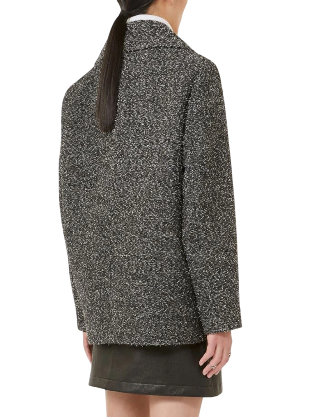 Sportmax Women Double-Breasted Wool Jacket - Black SPORTMAX