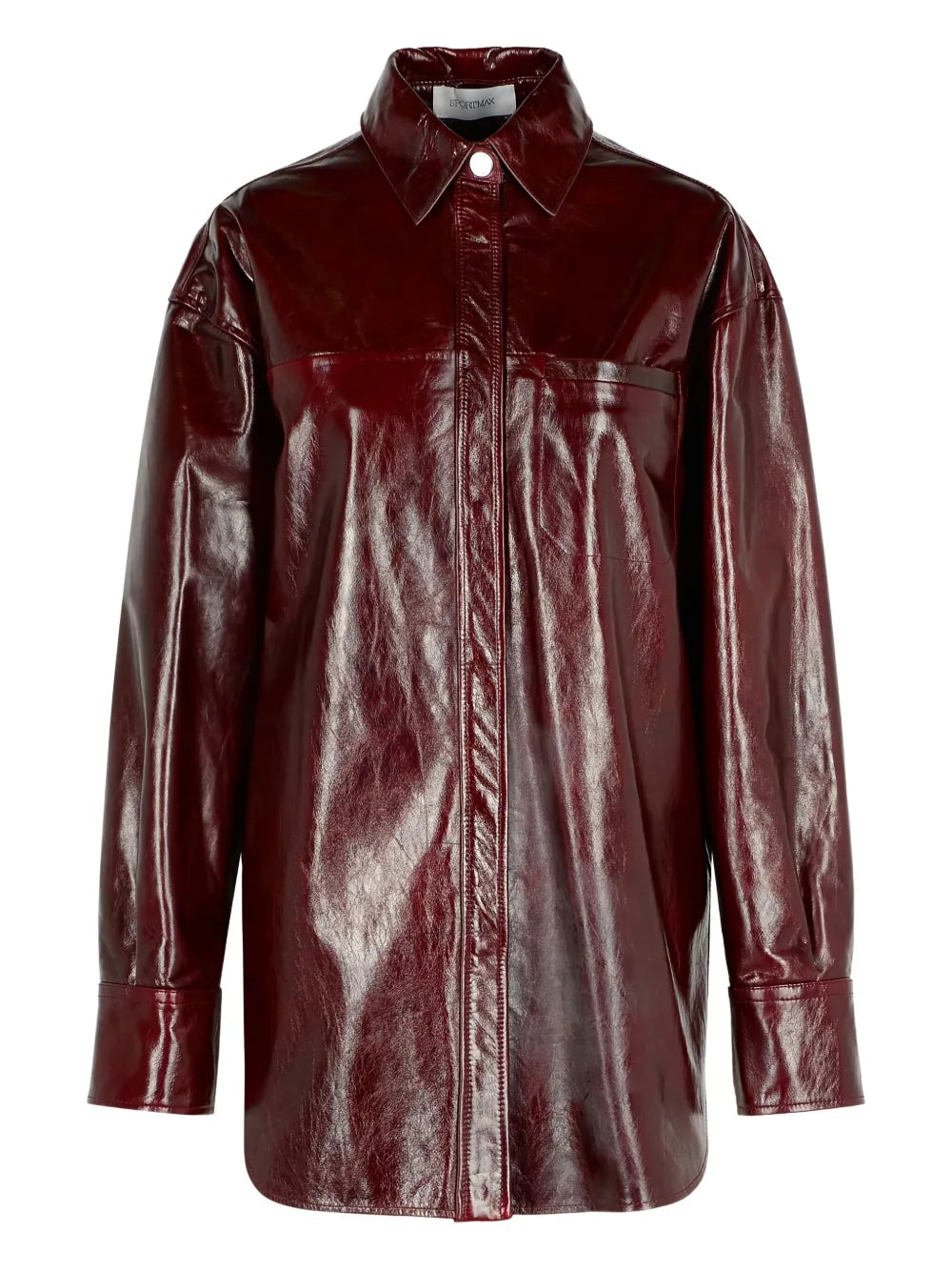 Sportmax Women Nappa Leather Borel Shirt SPORTMAX