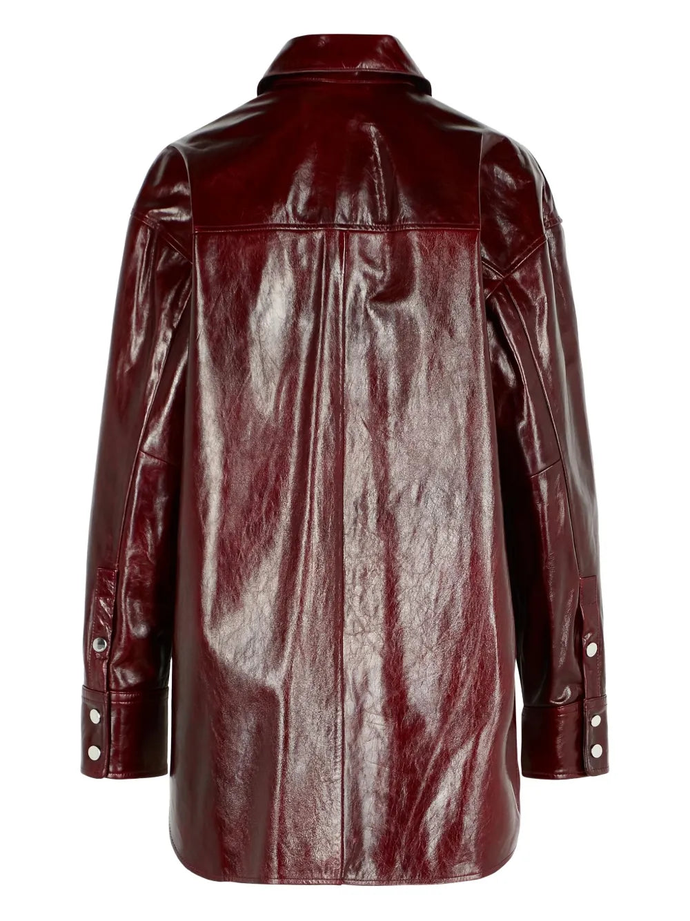 Sportmax Women Nappa Leather Borel Shirt SPORTMAX