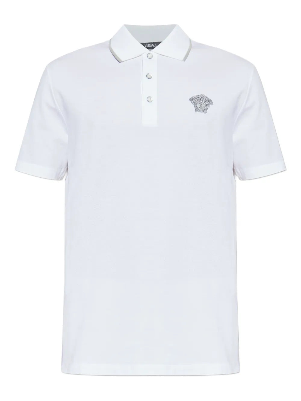 Versace Men Polo Shirt With Embroidered Logo VERSACE