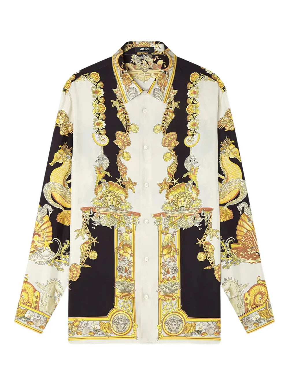 Versace Men Coral Theatre Silk Shirt VERSACE