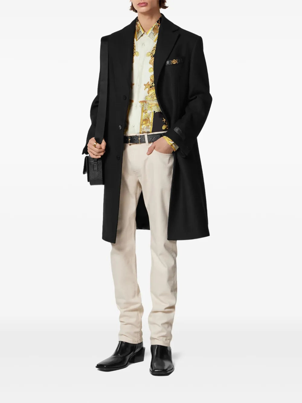 Versace Men Coral Theatre Silk Shirt VERSACE