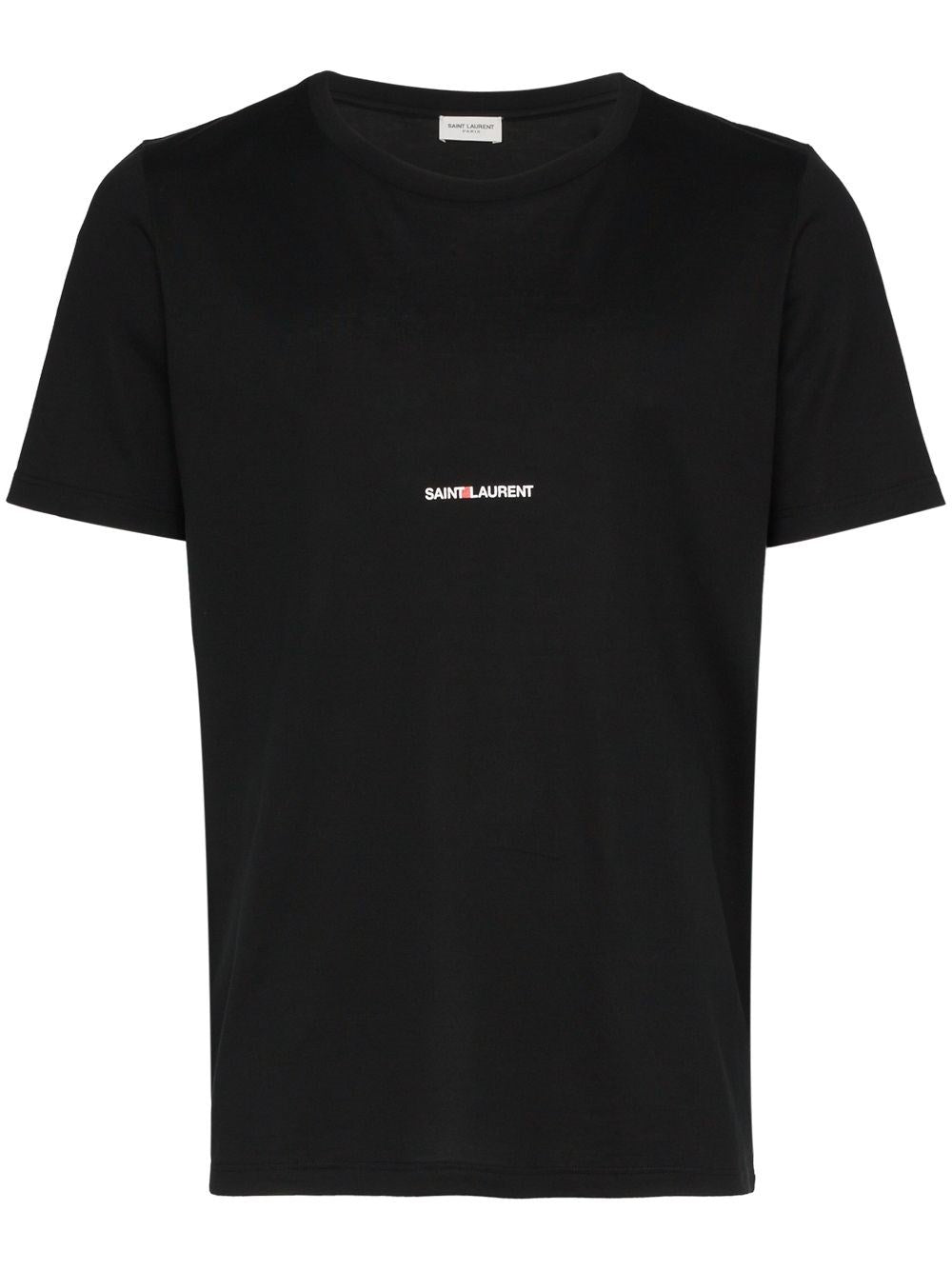 Saint Laurent Men Black Jersey T-Shirt SAINT LAURENT