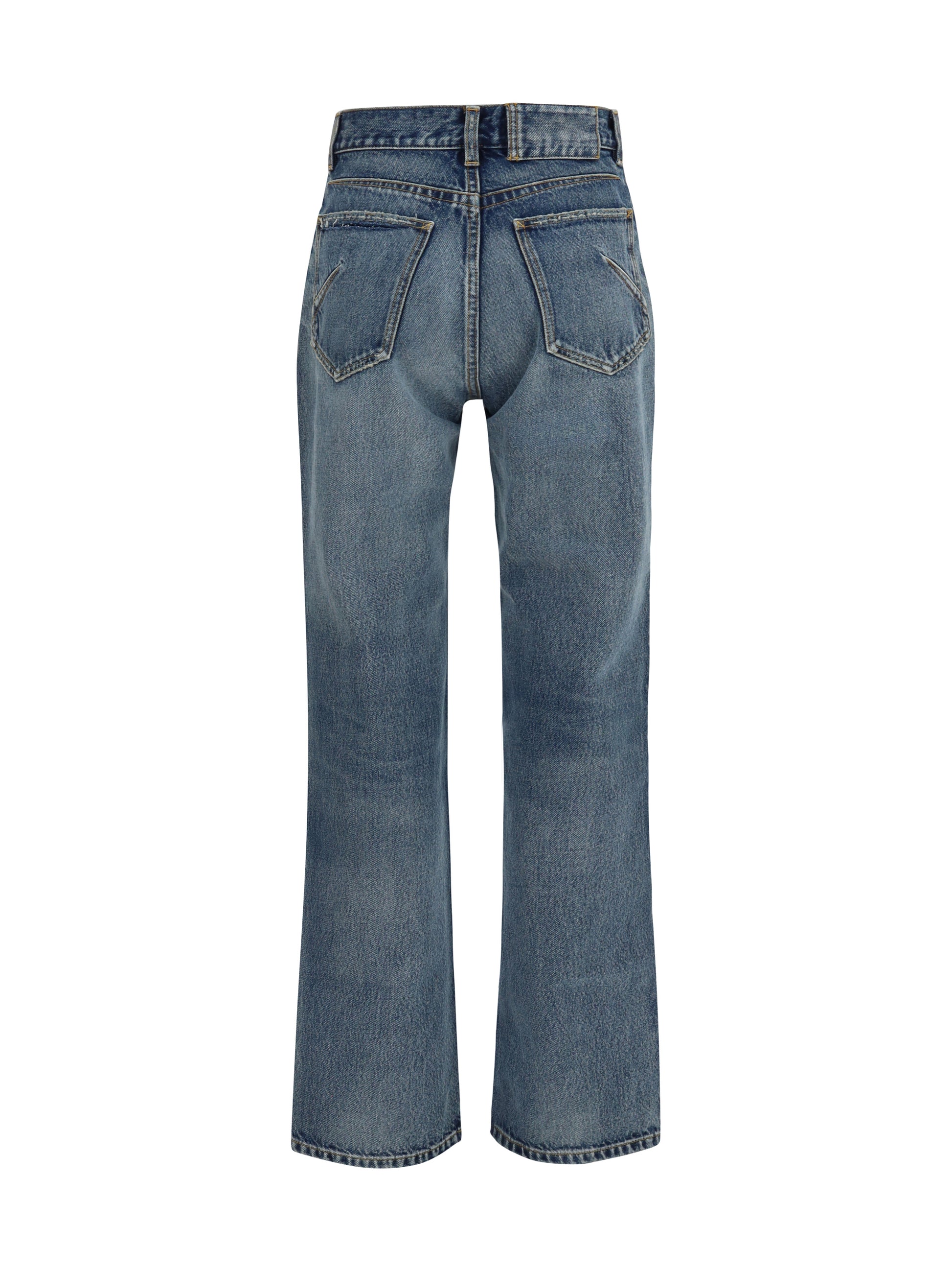 Alaïa Women Straight-Leg Denim Jeans ALAIA